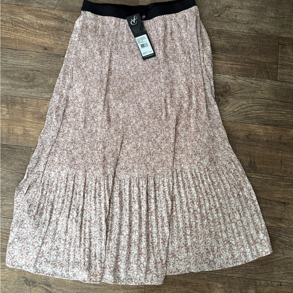Adrianna Papell Blush Patterned A-Line Skirt
